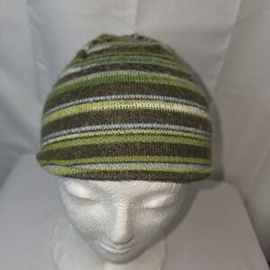 Patagonia Beanie Hat One Size Striped Lined Warm Winter Lightweight